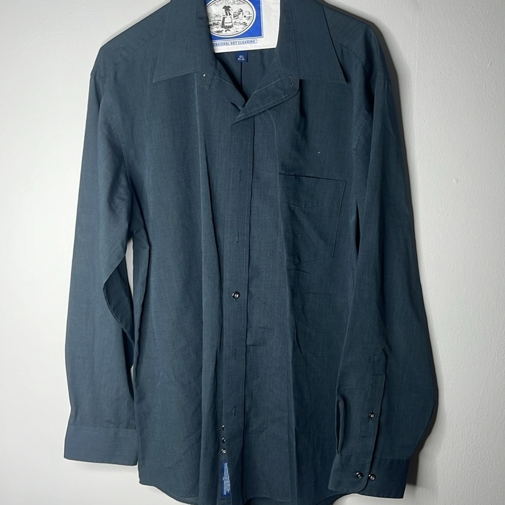 Stafford Men’s Size 16.5inch Navy Dress Shirt